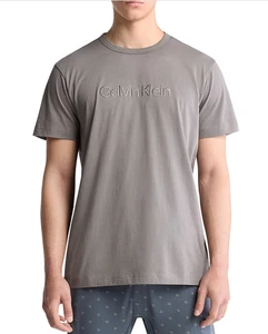 Camiseta Calvin Klein Hombre Logo Bordado Níquel Cepillado Talla M - Imagen 1 de 1
