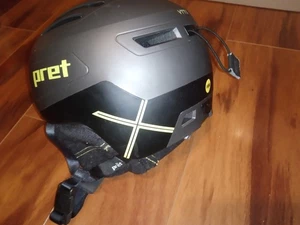 Pret Cirque X MIPS Men's Snow Helmet, Grey, Medium - Picture 1 of 9