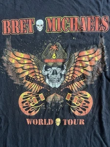 Camiseta gráfica Bret Michael World Tour Band talla XL - Imagen 1 de 7