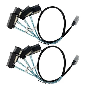 2PCS 0.5M HDD Connectors SATA Power Cable For Up to 12 GB/s Data Transfer Rate - Afbeelding 1 van 15