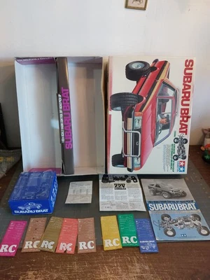 Vintage 1980s Tamiya Subaru Brat Original Box +Papers Manual Only - Image 1 of 4