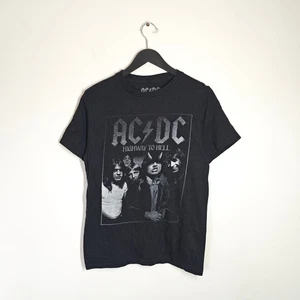 AC/DC T-Shirt Black Mens Small Highway To Hell Graphic Print Band Tee - Picture 1 of 6