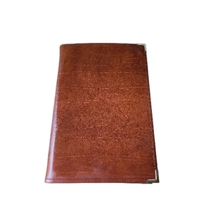 Vtg Vernon McMillan RoyalFolio Folder Portfolio Brown Leather w Clipboard Inside - Picture 1 of 7