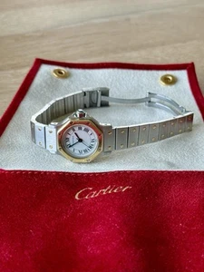 Cartier Santos Oktagon Armbanduhr Edelstahl Gold Automatik Ref. 0907 - Bild 1 von 11