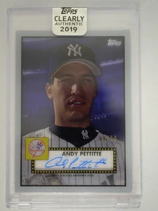2019 Topps Clearly Authentic #RA-AP Andy Pettitte 1952 Reimagining Auto /50 - Picture 1 of 2