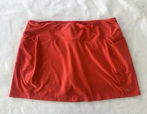 Etonic Women’s Large L Dark Coral Tennis Golf Pickleball Skirt Skort Pockets - Picture 1 of 7