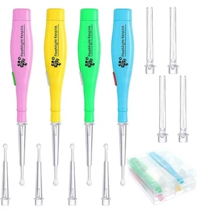 8 Piece Ear Wax Removal Tool with Light and Storage Case Spoon Safe Ear Pick - Picture 1 of 5