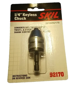Skil 92170 1/4" Keyless Chuck 1/4" Hex Shank - Picture 1 of 2
