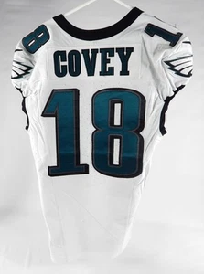 Camiseta deportiva blanca Philadelphia Eagles Britain Covey #18 2023 usada 38 DP71432 - Imagen 1 de 12