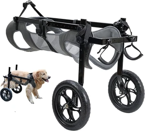 KAJILE Foldable and Adjustable Two-Wheeled Wheelchair for Pets,Dog Wheelchair... - Picture 1 of 19