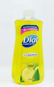 1x11oz. Dial LEMON & SAGE Liquid Hand Soap Wash Pump Anti Bacterial KILLS 99% - Picture 1 of 2