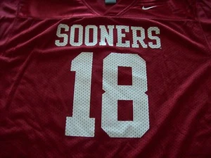 OKLAHOMA SOONERS OU JUNGEN JUGEND FUSSBALL TRIKOT NIKE LARGE NEU - Bild 1 von 5