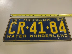 Michigan Nummernschild 1954 - Bild 1 von 2
