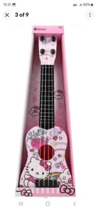 Official Licensed Sanrio Hello Kitty Ukelele Tunable Pink Musical Instrument - Picture 1 of 4