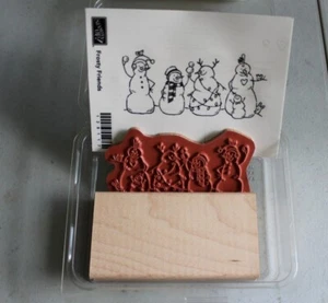 Stampin! Up! Frosty Friends Wood Stamp Set Of 1 Brand-NEW Snowmen Winter - Picture 1 of 1
