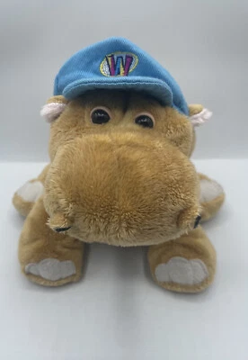Ganz Webkinz Mud Hippo Soft Plush Stuffed Animal 9” with Webkinz Hat - Image 1 of 4