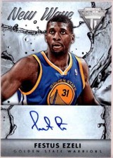 Festus Ezeli Card 2013-14 Panini Titanium New Wave Signatures #32 