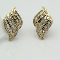 0.90Ct Round Cut Simulated Diamond Push Back Ribbon Bow Stud Earrings 14K Yellow Gold Over 925 Sterling Silver
