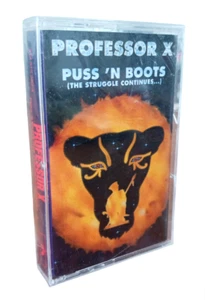 Professor X - Puss 'N Boots Original Hip-Hop Rap Cassette Tape 1993 Polydor NEW - Picture 1 of 3
