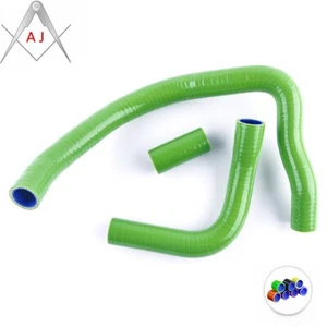 Green For Kawasaki Ninja Zx10r 2004 05 06 2007 Silicone Radiator Coolant Hose - Picture 1 of 7