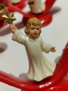Kerzenhalter Engel Weihnachten um 1950 Made in Western Germany ges. gesch. - Bild 1 von 12