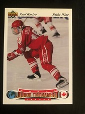 1991-92 UPPER DECK CZECH - PAUL KARIYA ROOKIE