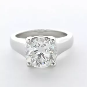Klassischer Verlobungsring 5,0 KT LABORGEFERTIGTER DIAMANT E/VS2 RUNDSCHLIFF 14 K GOLD KRAPPEN - Bild 1 von 24