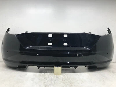 Rear Bumper Cover Black 2016-2019 Audi TT S-Line w/Sensor Holes 8S0807511 OEM - Image 1 of 4