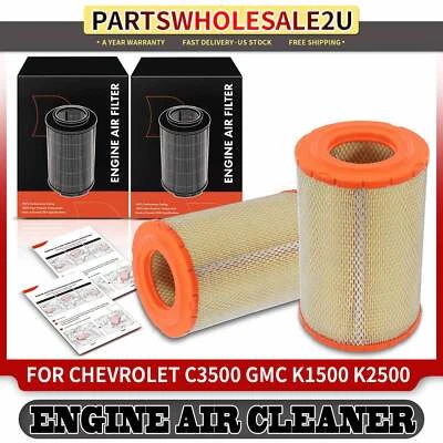 Filtro de aire del motor 2 piezas para camioneta Chevrolet C1500 C2500 GMC C6500 Topkick Foto 1 de 4