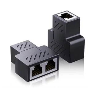 2PCS RJ45 Network Splitter Adapter, Cat6A Ethernet LAN Cable Connector Extender  - Bild 1 von 8