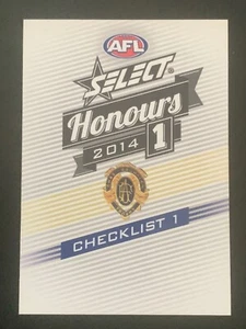 SELECT 2014 AFL HONOURS 1 COMMON CARDS - PICK YOUR CARD - Picture 1 of 311