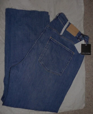 LOLA Mujer DENVER DIS TIRO ALTO PIERNA RECTA DOBLADILLO CRUDO JEANS~Talla 38 O 18~NUEVOS Foto 1 de 4