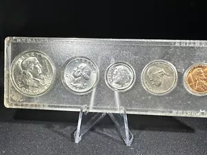 1963 US Mint Proof Set 90% Silver in Plastic Holder - 5 Proof Coins NICE! - Picture 1 of 8