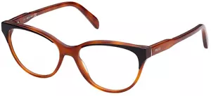 Emilio Pucci EP5165 056 Brown Plastic Cat Eye Optical Eyeglasses Frame 54-16-140 - Picture 1 of 2