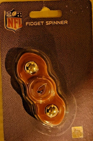 NFL Arizona Cardinals 2 in 1 Fidget Hand Spinner & Rolling Balls, NEW Cover