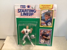 1990 TROY AIKMAN Kenner Starting Lineup NFL Dallas Cowboys SLU