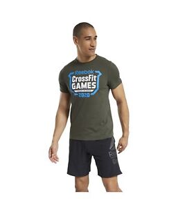 Reebok Mens CrossFit Games 2020 Graphic T-Shirt, Green, Medium