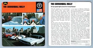 The Cannonball Rally - Great Races - Edito Service #32-20 Auto Rally Card - Picture 1 of 1