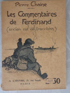 CHAINE Pierre - ‎Les Commentaires de Ferdinand (ancien rat de tranchées).‎ - Imagen 1 de 2