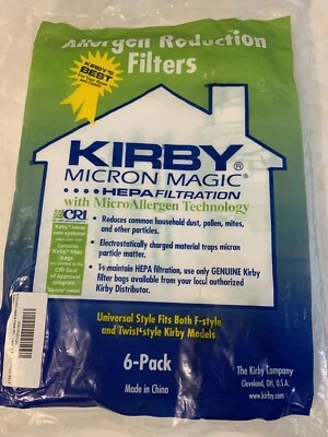 KIRBY Micron Magic HEPA Filter Vacuum Bags F-Style 4-pack - Image 1 of 2