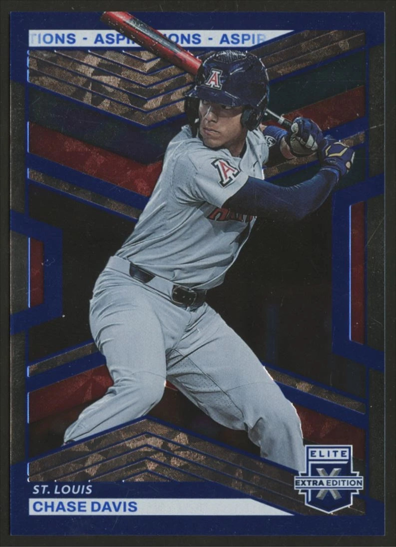 2023 ELITE EXTRA EDITION ASPIRATIONS BLUE CHASE DAVIS RC /349 #63
