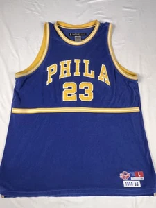 Vintage Philadelphia Warriors Jersey Mens Large NBA Basketball Reebok 1955-56 - Picture 1 of 11
