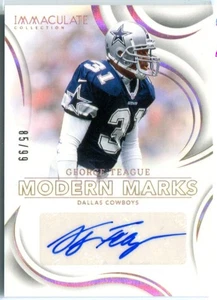 GEORGE TEAGUE 2024 Panini Immaculate MODERN MARKS AUTO Cowboys /99 - Picture 1 of 2