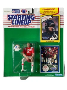 Kenner 1990 Starting Lineup Patriots Doug Flutie nuovo con scatola con carta Bears Rookie 1986 - Foto 1 di 8
