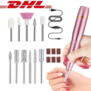 Nagelfräser Elektrisch Nagelfeile Set Pediküre Maniküre Nail Art 11-in-1 Set - Bild 1 von 12