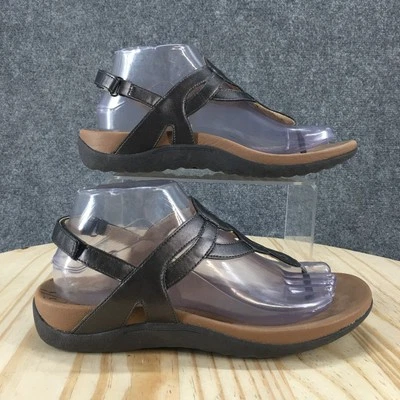 Sandalias Rockport para mujer 8 Ramona con correa en T de cuero sintético negro CCH18PT Foto 1 de 4