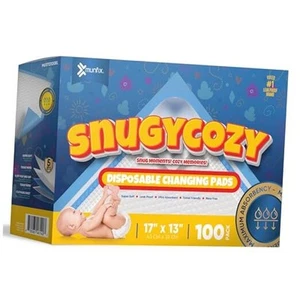 100 Pack Disposable Baby Changing Pads 17 X 13 Inches, Super Absorbent - Picture 1 of 7