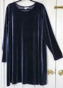 Gap Damen dunkelblau Samt Langarm knielanges Bleistiftkleid Gr. XXL Neu mit Etikett - Bild 1 von 3