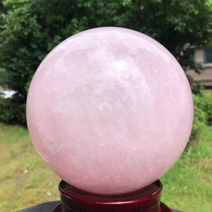 3710g Natural Hermosa Bola de Cristal Rosa Cuarzo Cristal Esfera Curación 1591 - Imagen 1 de 20