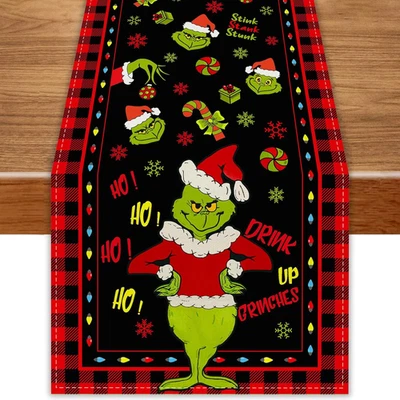 Christmas Table Runner 13X72 Inch Christmas Xmas Winter Holiday Decorations a... - Image 1 of 4